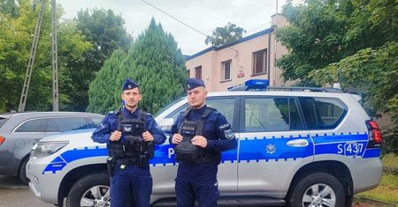 Kunowscy policjanci uratowali życie mężczyzny