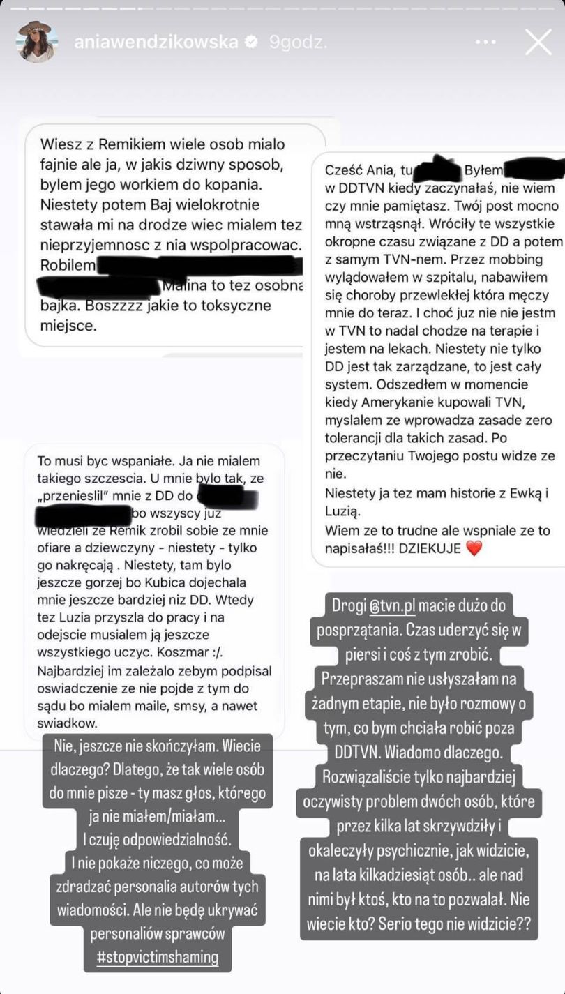 Anna Wendzikowska odpowiada TVN