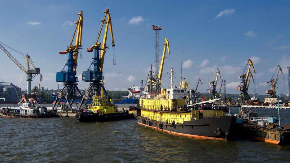 Port w Mariupolu przed wojną, czerwiec 2017 roku