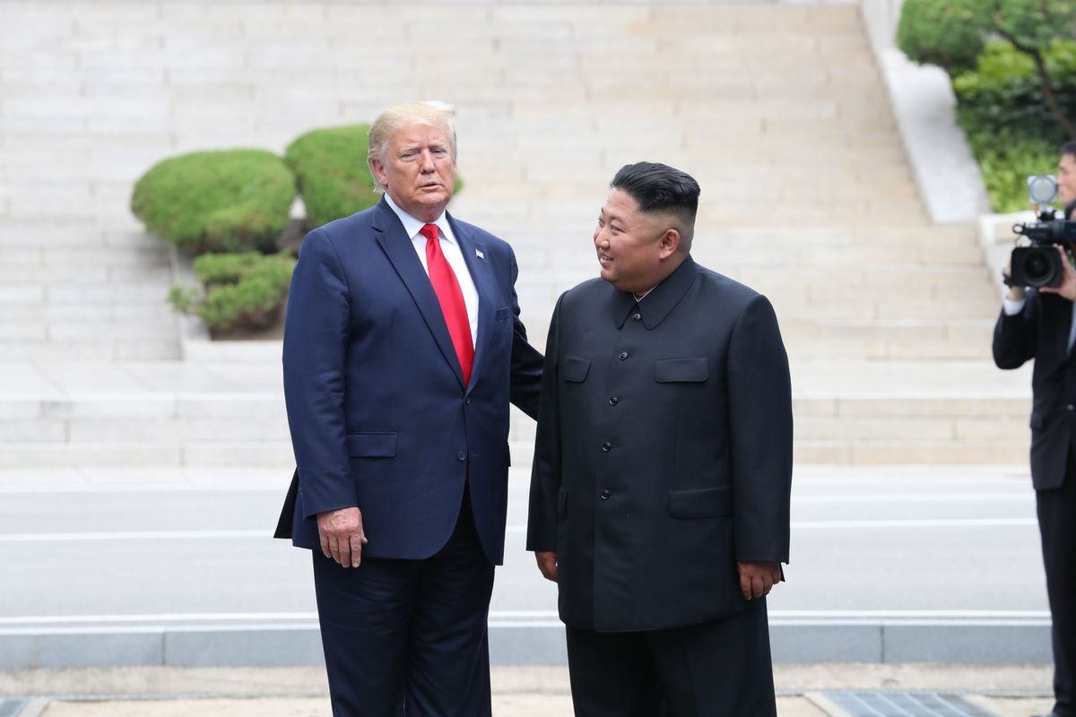 Historyczne spotkanie Trumpa z Kimem - w strefie zdemilitaryzowanej