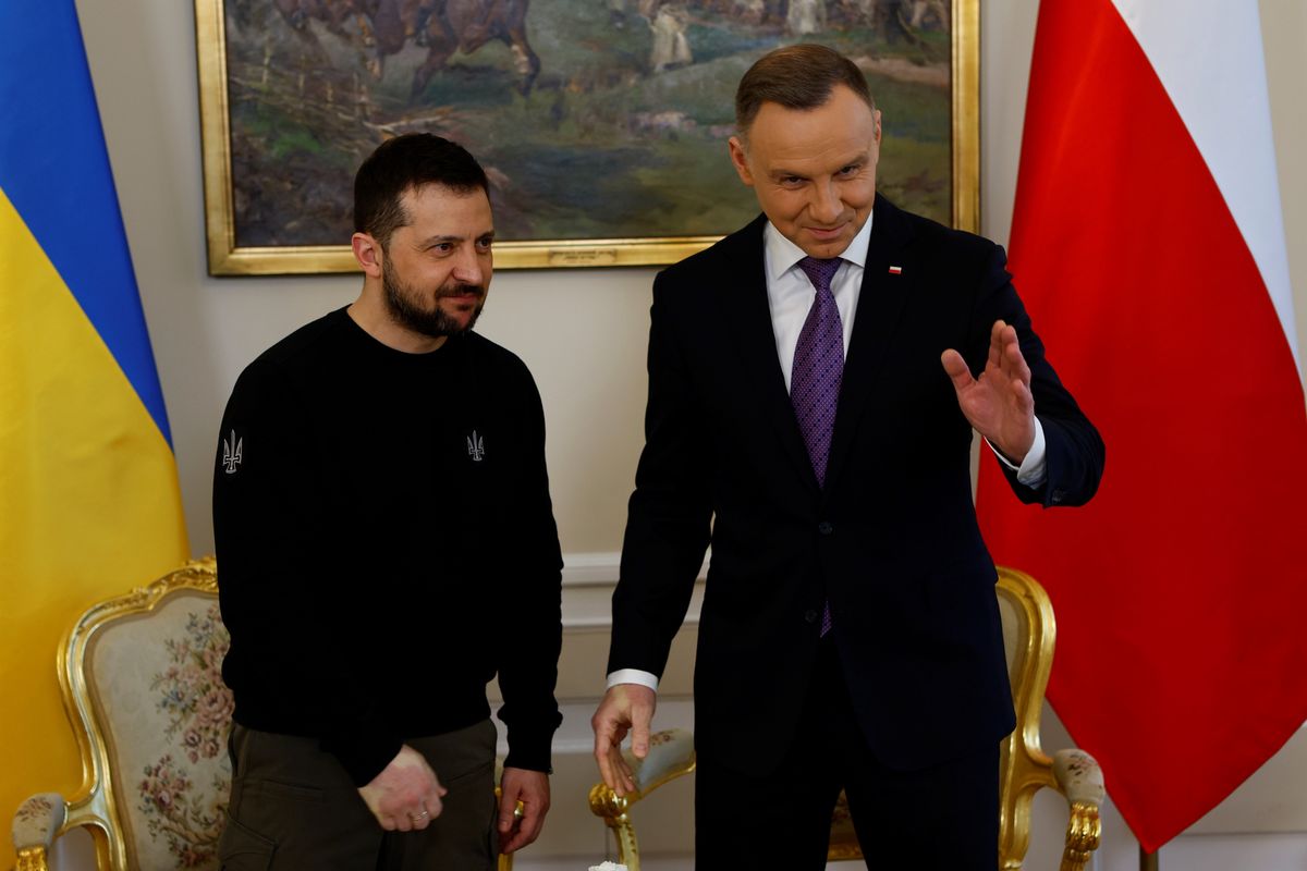 Wolodymyr Zelenski zaapelował do Andrzeja Dudy o wsparcie w rozwiązaniu kryzysu zbożowego