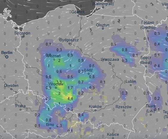 Pogoda we wtorek. Trzeba spodziewać się deszczu