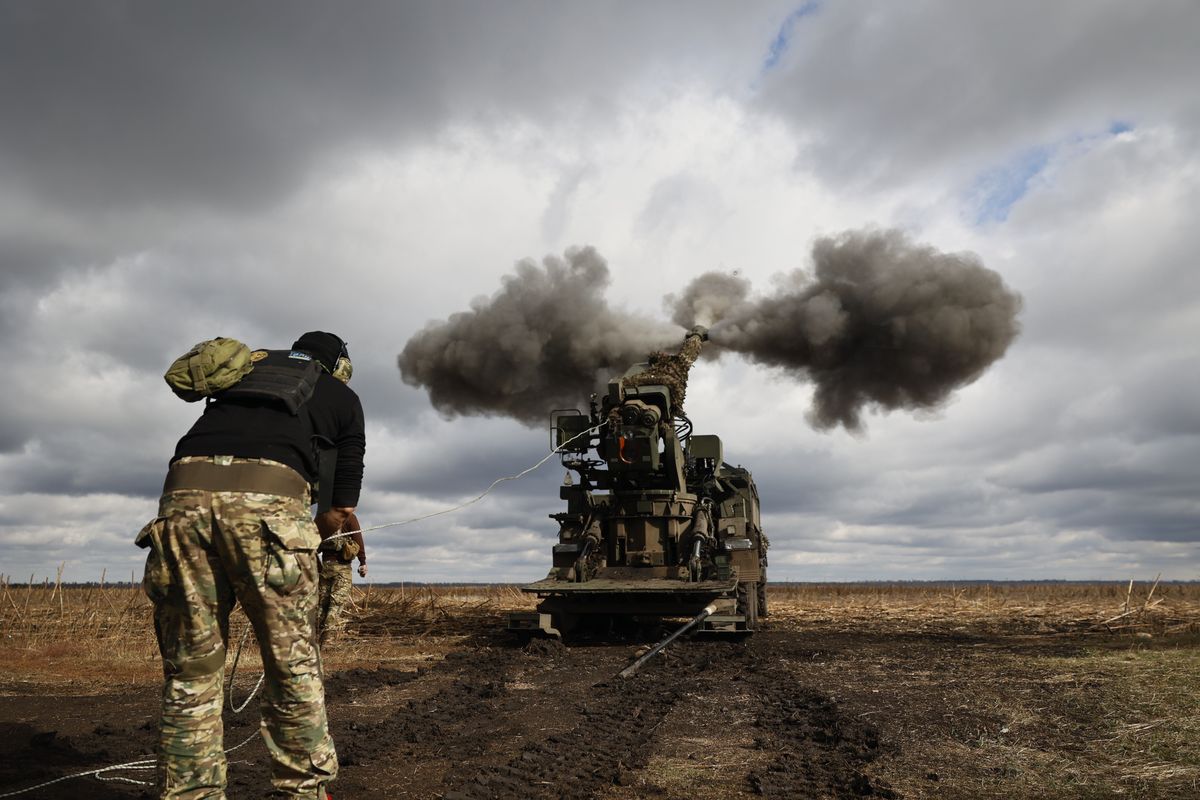 Ukraińska artyleria w obwodzie donieckim