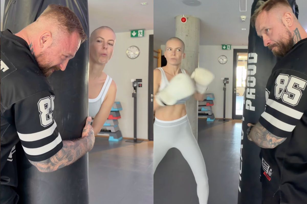 Edyta Pazura pokazała nagranie z sali treningowej w nowej fryzurze. Internauci ZACHWYCENI [WIDEO]