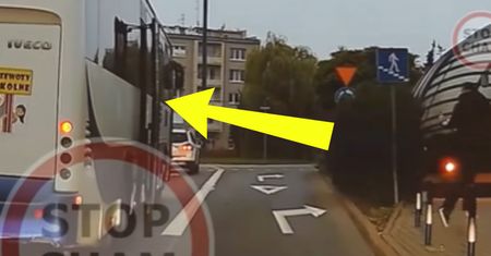 Nagle wyskoczył z autobusu. Wszystko się nagrało. "Miał szczęście"