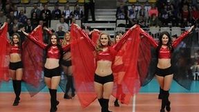 Cheerleaders FLEX Sopot podczas meczu Ligi Mistrzyn w Koszalinie (galeria)