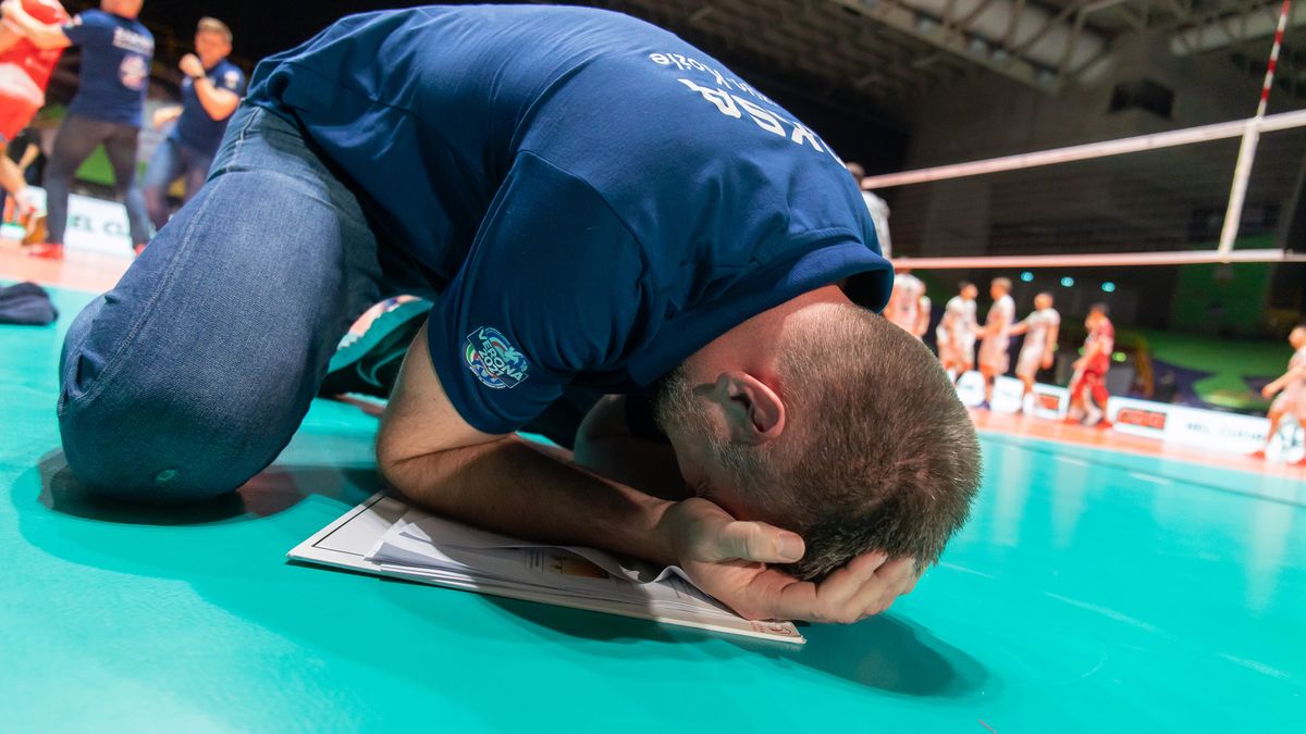 Materiały prasowe / CEV / Na zdjęciu: Nikola Grbić po finale Ligi Mistrzów