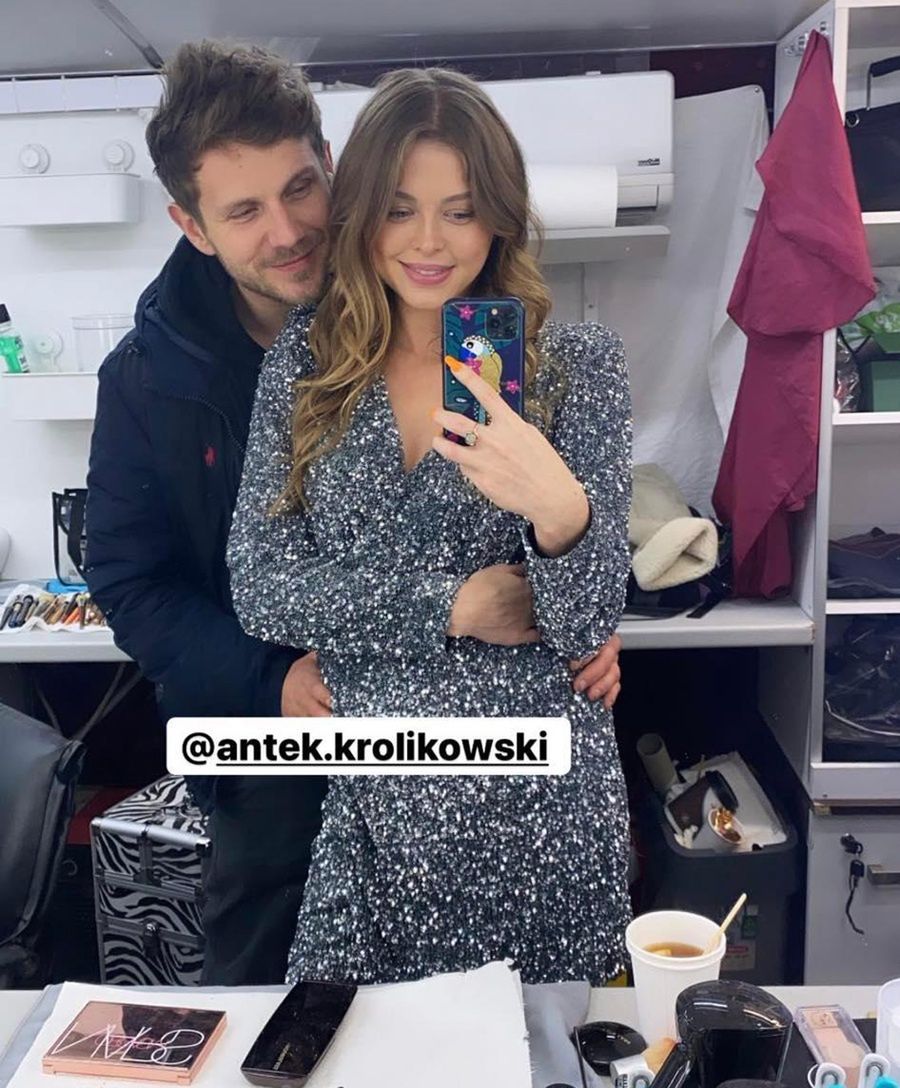 Joanna Opozda na planie filmowym 