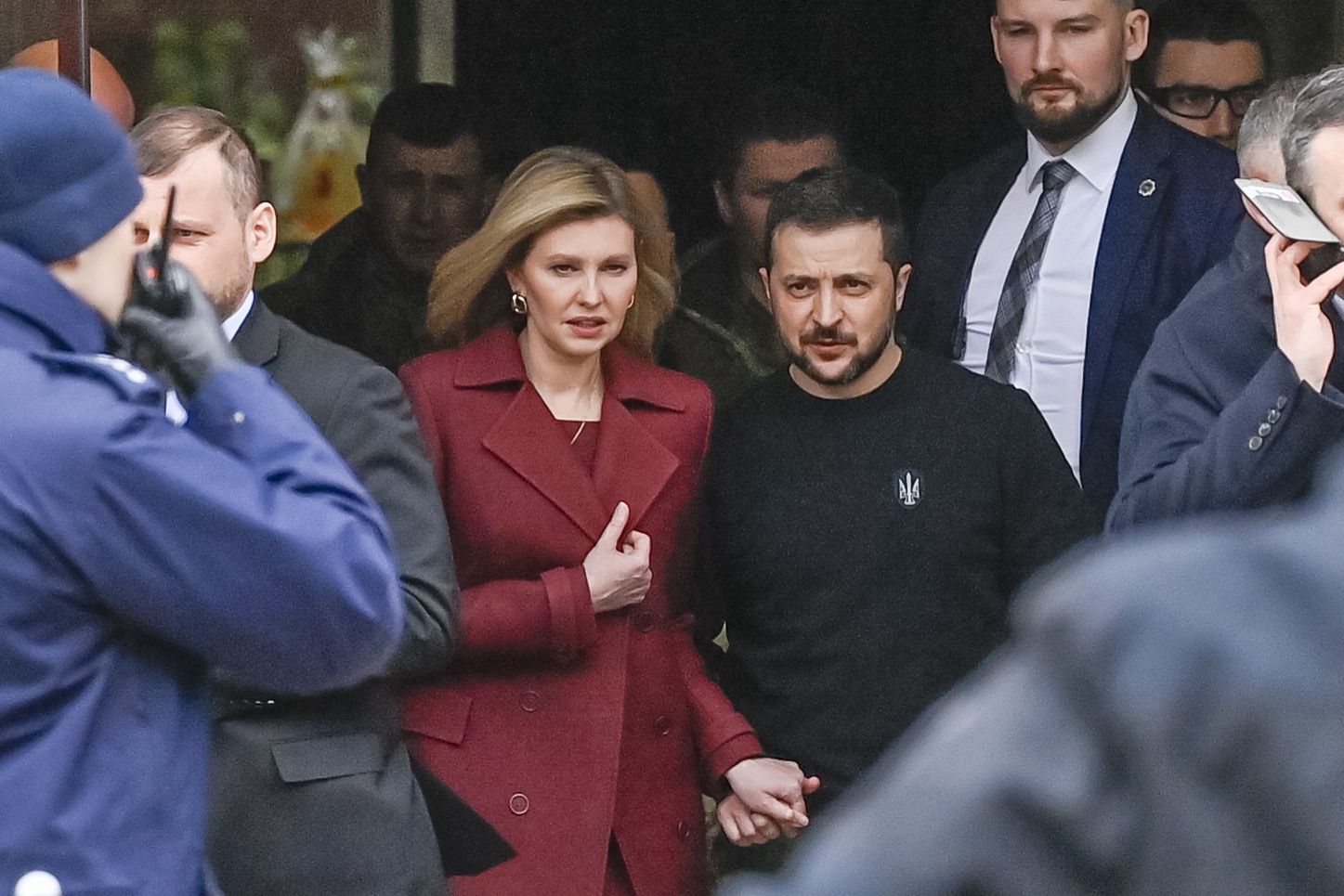 Ołena Zełenska podczas oficjalnej wizyty w Warszawie