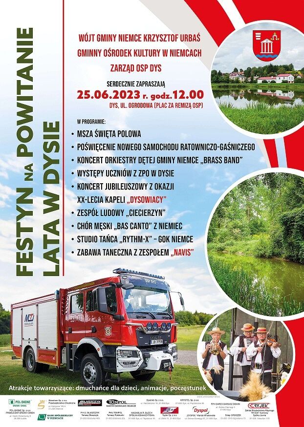Festyn rodzinny w Dysie plakat
