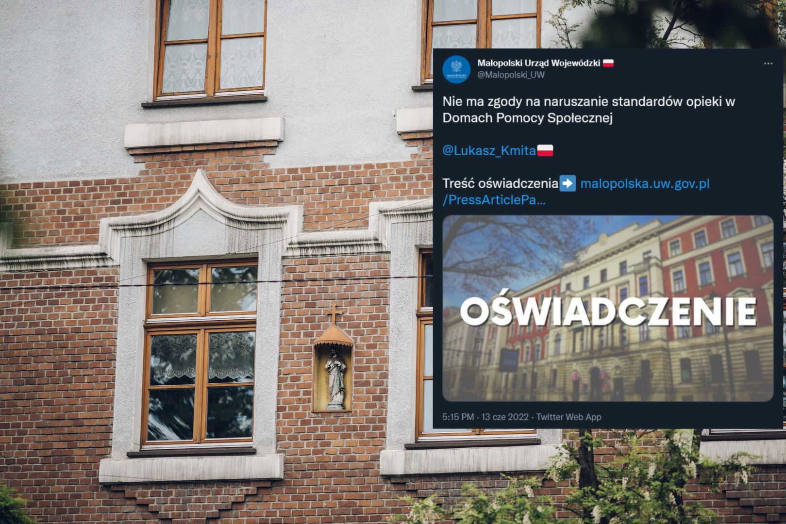 Wojewoda Małopolski "wstrząśnięty" publikacją WP. Wcześniej milczał