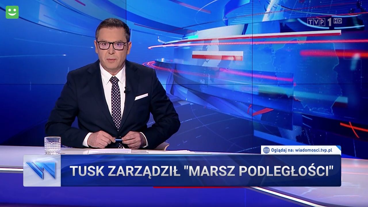 "Wiadomości" idą na całość. Wyglądały jak spot wyborczy wymierzony w Tuska