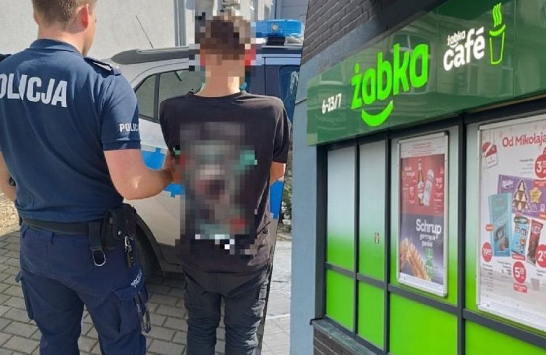 Mężczyzna został zatrzymany pod budynkiem policji