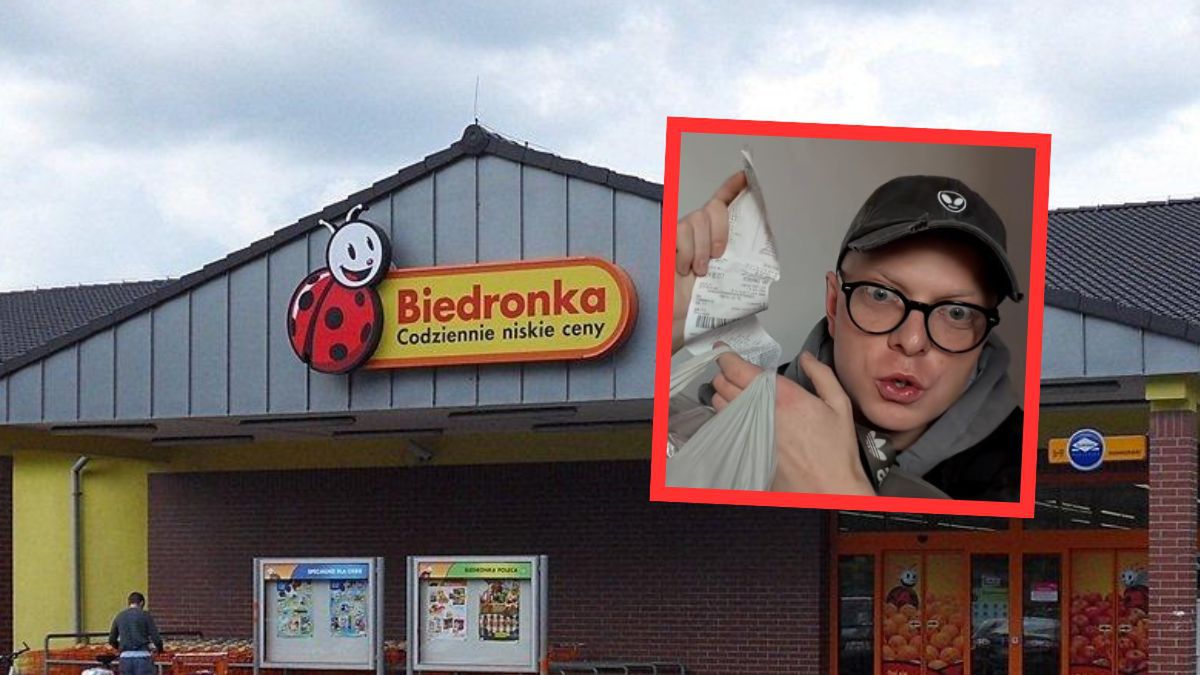 Poszedł do Biedronki. Pokazał co kupił. Oto cena