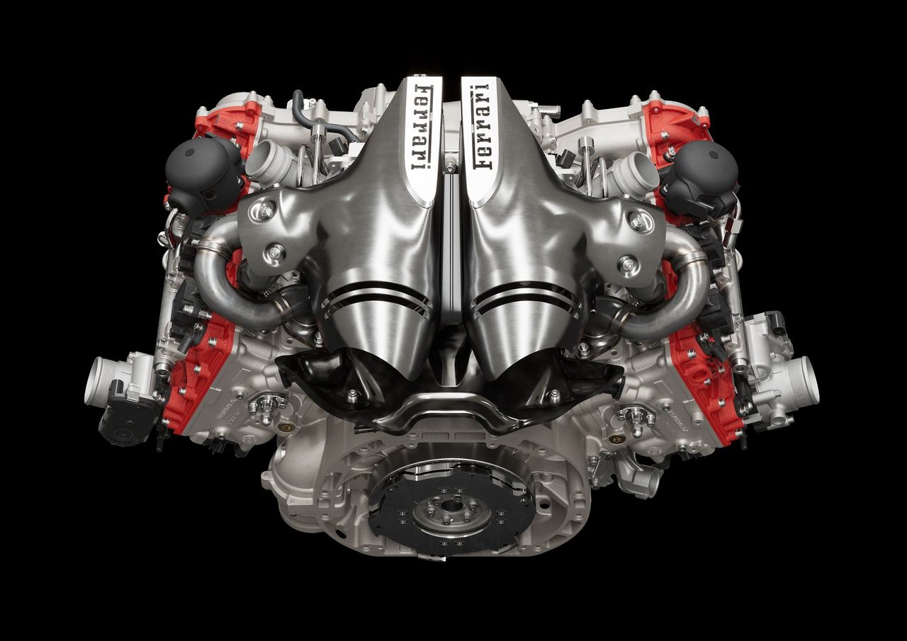 Silnik V6 z Ferrari 296 GTB (2022)