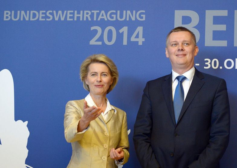 Niemiecka minister obrony Ursula von der Leyen i szef MON, Tomasz Siemoniak.