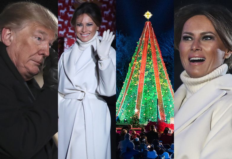 Trumpowie cieszą się ze świątecznych dekoracji pod Białym Domem
