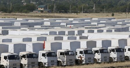 Biały konwój z pomocą humanitarną jeszcze w Rosji. "Możliwe prowokacje"