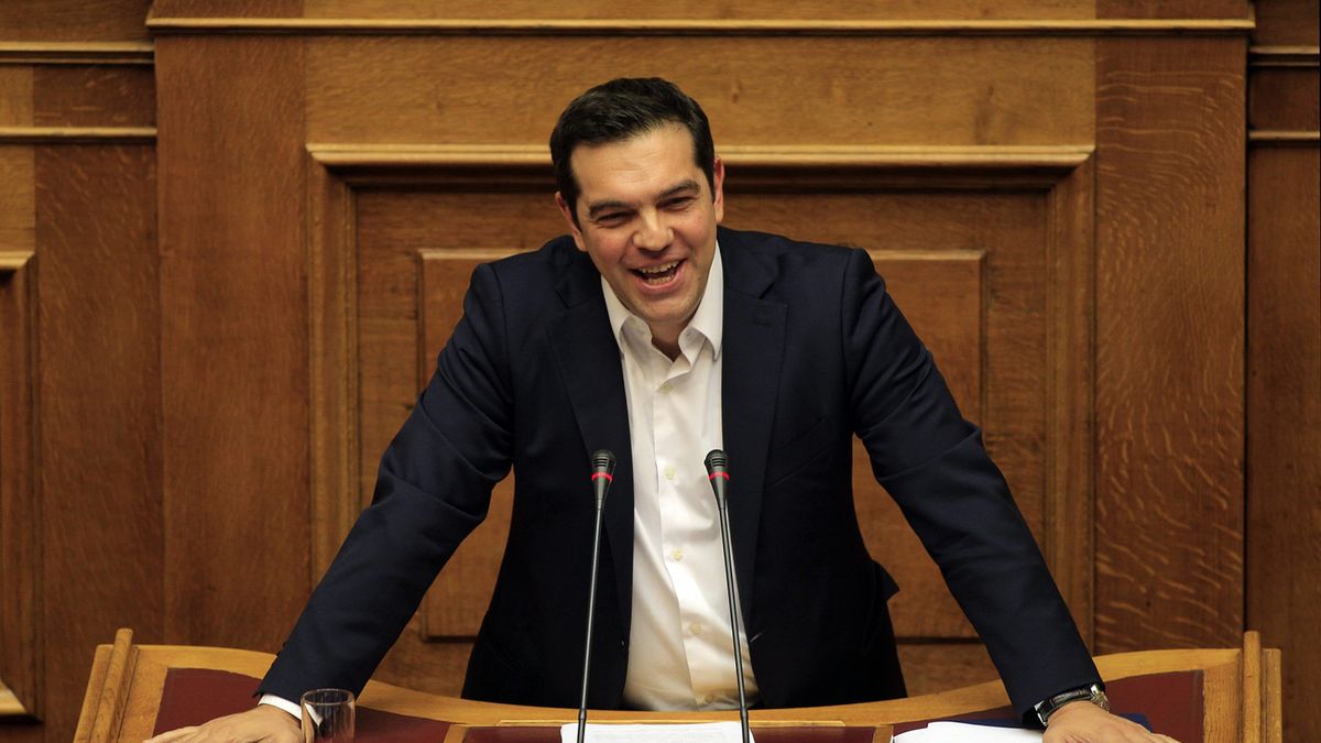 Premier Grecji Aleksis Cipras.