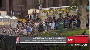 Niesamowite obrazki z Argentyny po śmierci Diego Maradony. "Ludzie chcą mu podziękować"