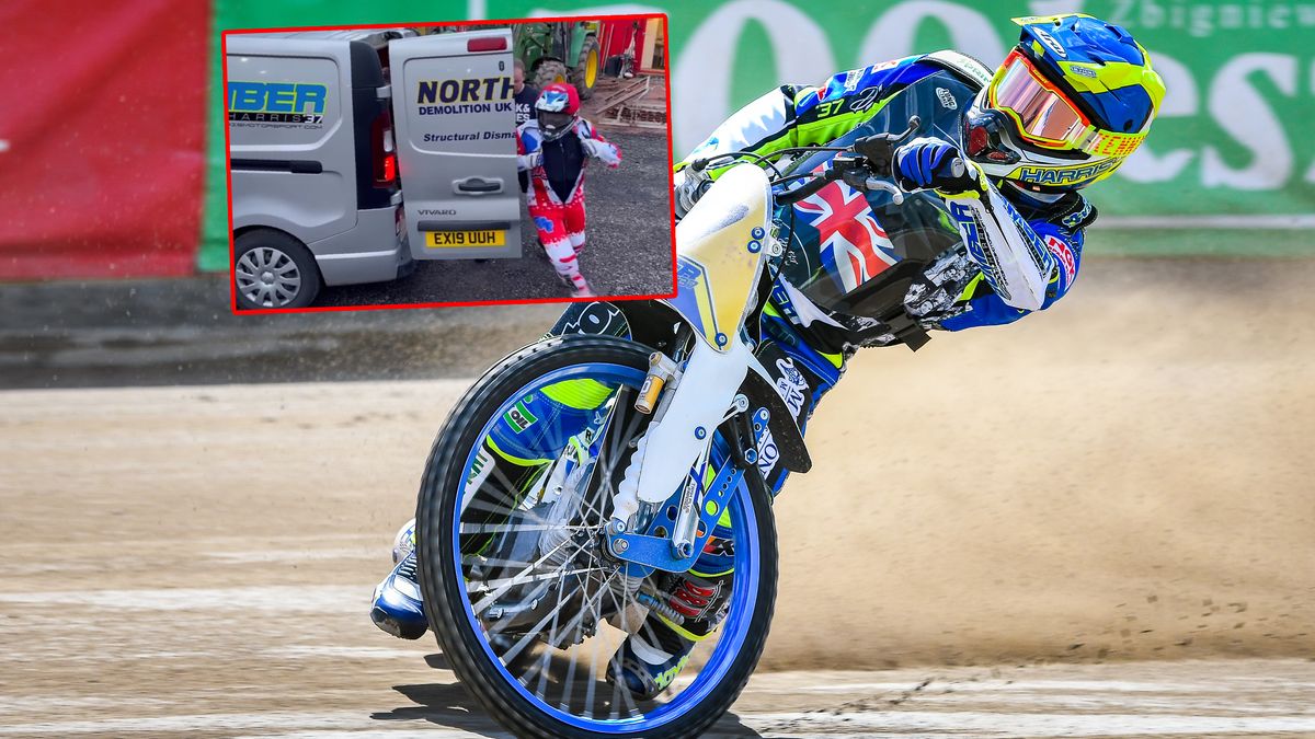 Sceny jak z filmu. Harris wyskoczył z busa na minutę przed startem biegu