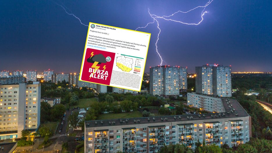 Idą burze z piorunami. IMGW ostrzega. Wydano alert