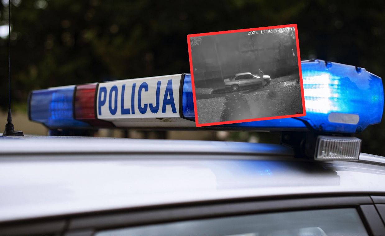 Auto stanęło w płomieniach w Gliwicach. Policja ma nagranie