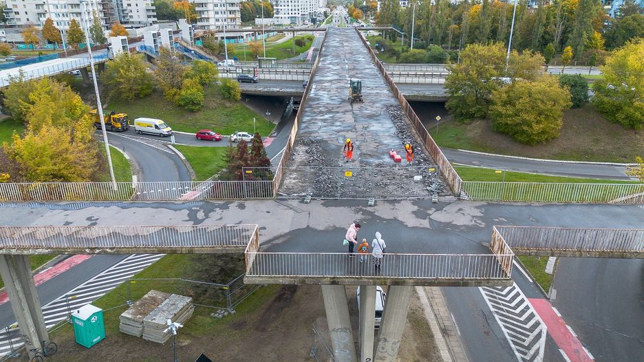 Rusza rozbiórka kładki na Zaspie