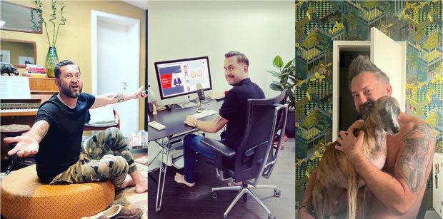 Tak wygląda warszawski apartament Marcina Prokopa, w którym mieszkał z żoną: siłownia, instrumenty i gabinet (ZDJĘCIA)