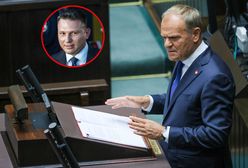 "Jak patrzę na pana". Tusk zwrócił się do Mentzena