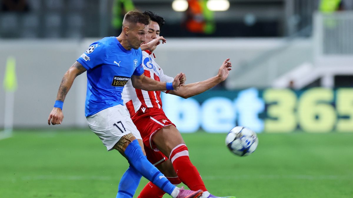 PAP/EPA / Sakis Savvides / Mecz eliminacji Ligi Mistrzów: Pafos FC - FK Crvena zvezda