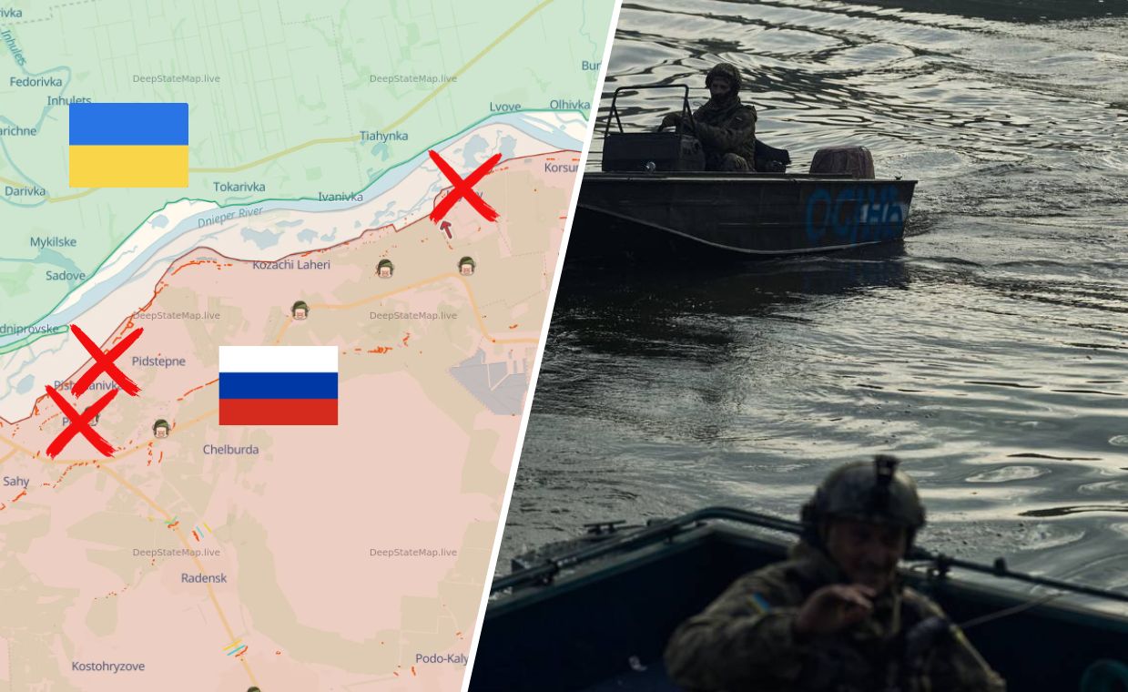 Trwają ataki na lewym brzegu Dniepru