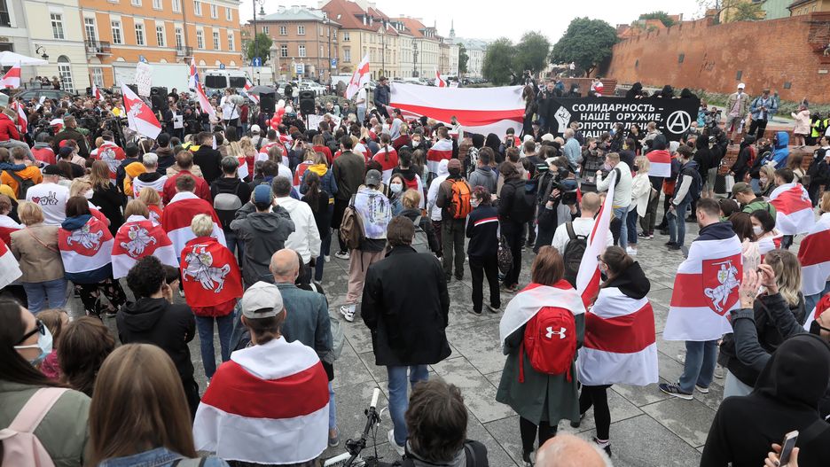 Warszawa. Warszawska Akcja Solidarnościowa, zorganizowanej przez Centrum Białoruskiej Solidarności