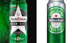 Nowe piwo z kofeiną BlackMeister w puszkach kojarzących się z Heinekenem, koncern interweniuje