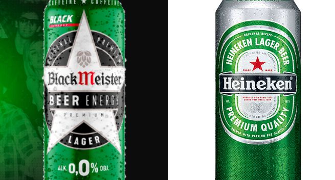 Nowe piwo z kofeiną BlackMeister w puszkach kojarzących się z Heinekenem, koncern interweniuje