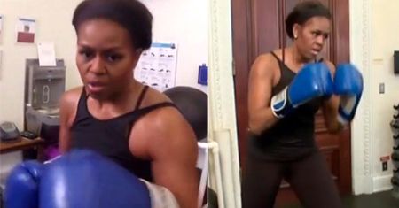 Michelle Obama BOKSUJE W BIAŁYM DOMU!