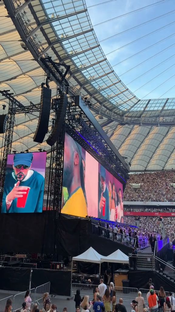 La Casita podczas warszawskiego koncertu Bad Bunny'ego