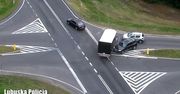 Dron przeleciał nad wypadkiem. Nagranie lubuskiej policji