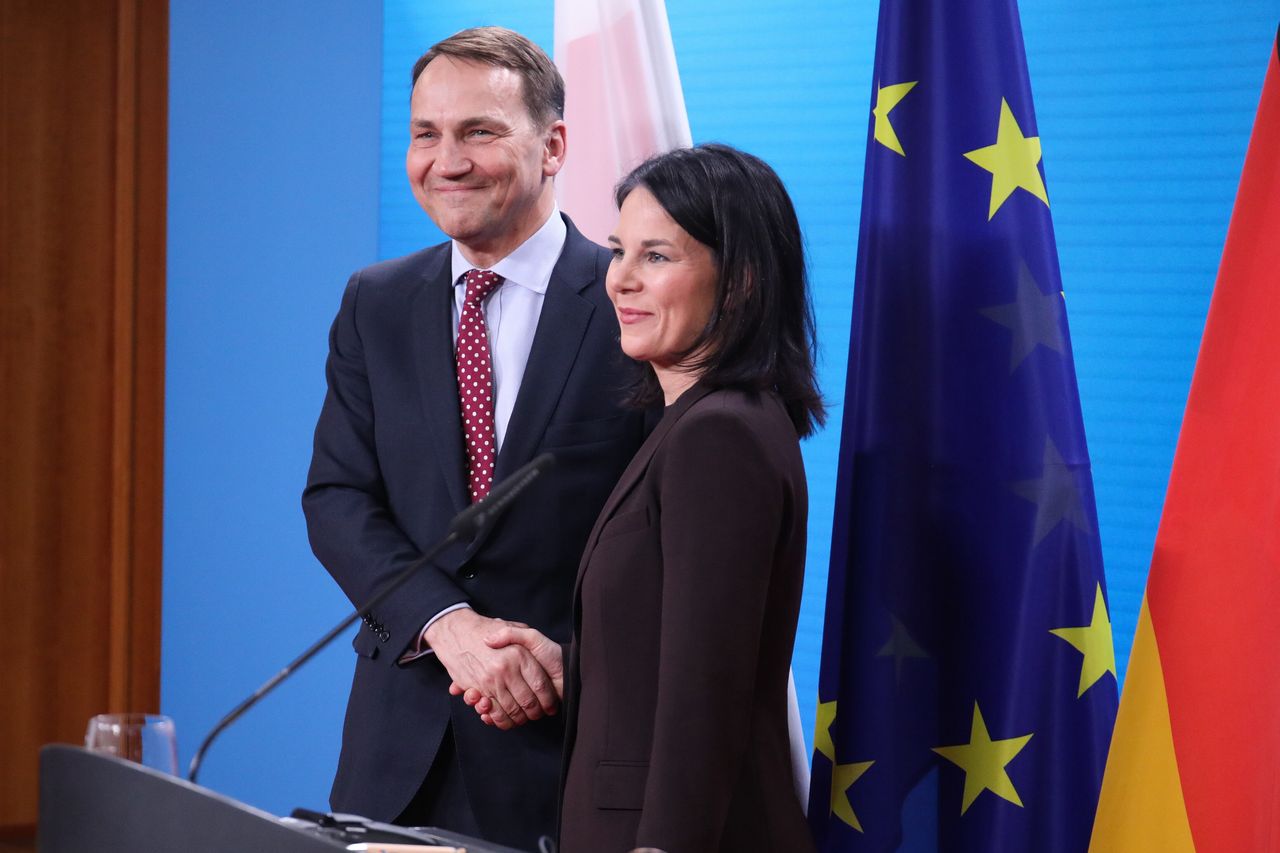 Radosław Sikorski i Annalena Baerbock