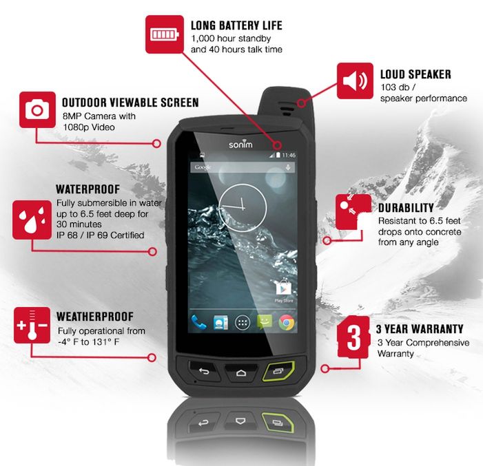 Sonim XP7 Extreme - najtwardszy smartfon z LTE. Ma też baterię 4800 mAh 5