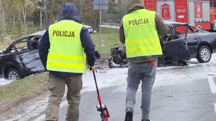 Tragiczny finał ucieczki. Auta stanęły w ogniu