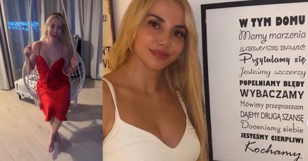 Wymyślny fotel, czerwona kanapa i... huśtawka w salonie. Marianna Schreiber nieźle urządziła się w swoim domu [ZDJĘCIA]