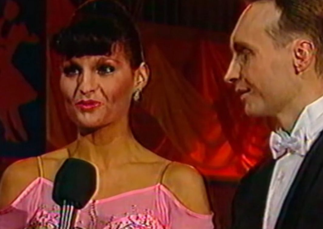 Iwona Pavlović z ówczesnym mężem w 1993 roku