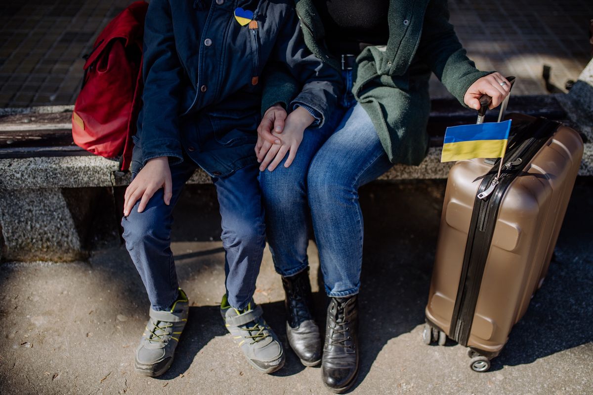 Ukraińscy uchodźcy. Zdjęcie ilustracyjne