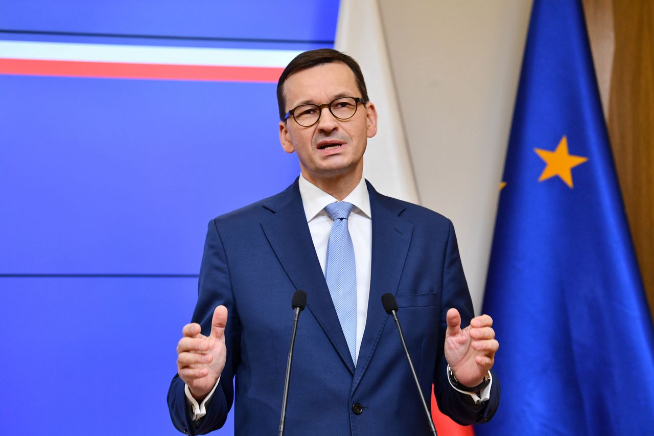 Premier Mateusz Morawiecki podsumowuje szczyt UE w Brukseli (zdj. arch.)