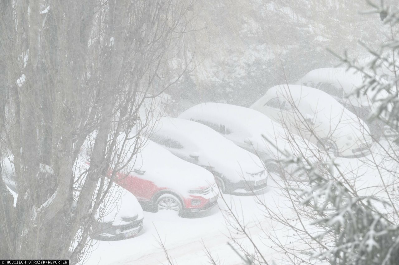 Pomorze pod śniegiem. Karetki utknęły w zaspach, szkoły odwołały zajęcia przez pogodę
