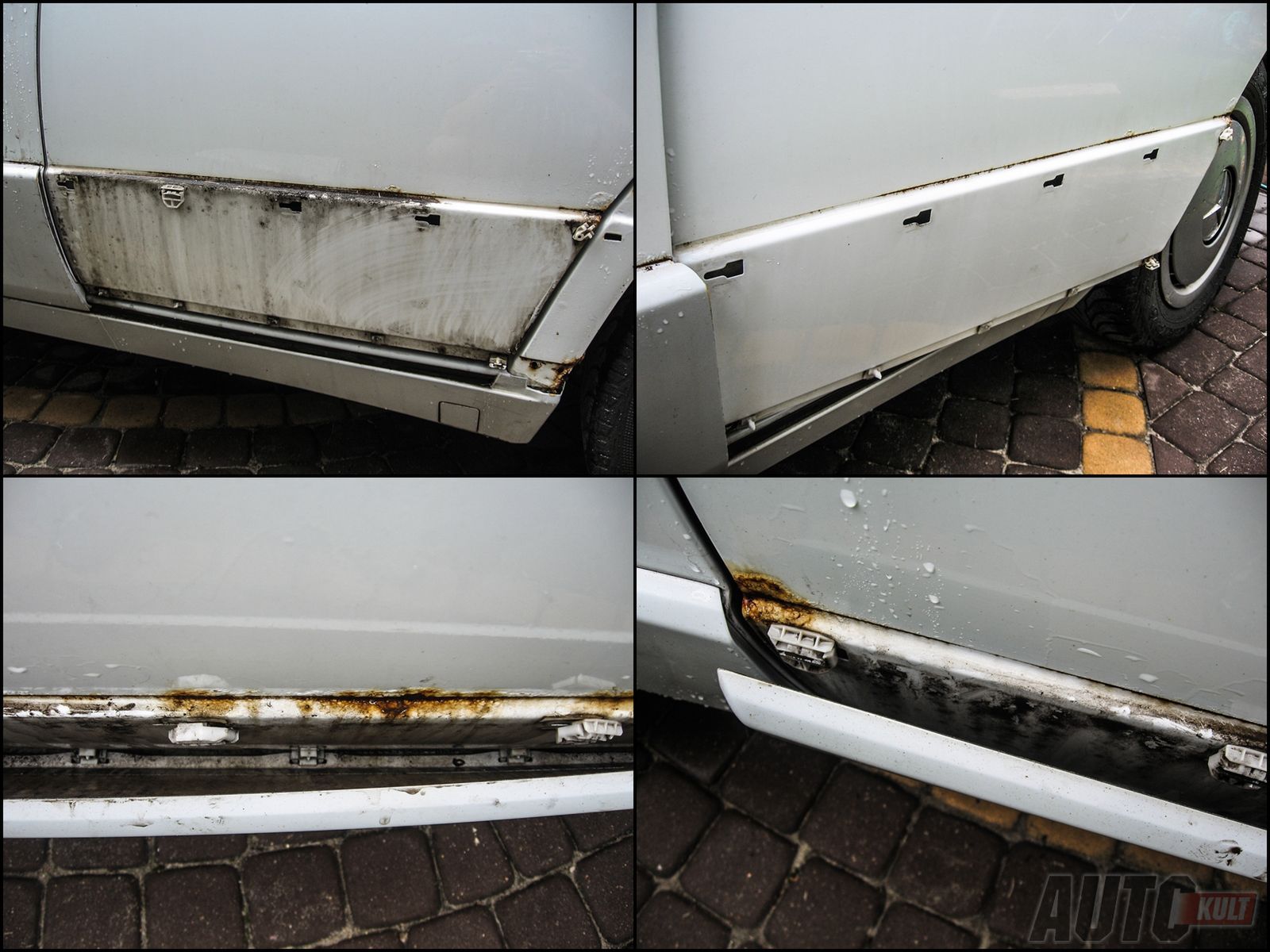 Tylne lewe i przednie lewe drzwi - przed naprawą