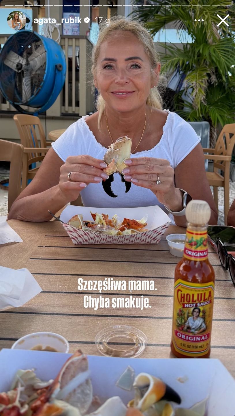 Agata Rubik zabrała rodziców na kraby