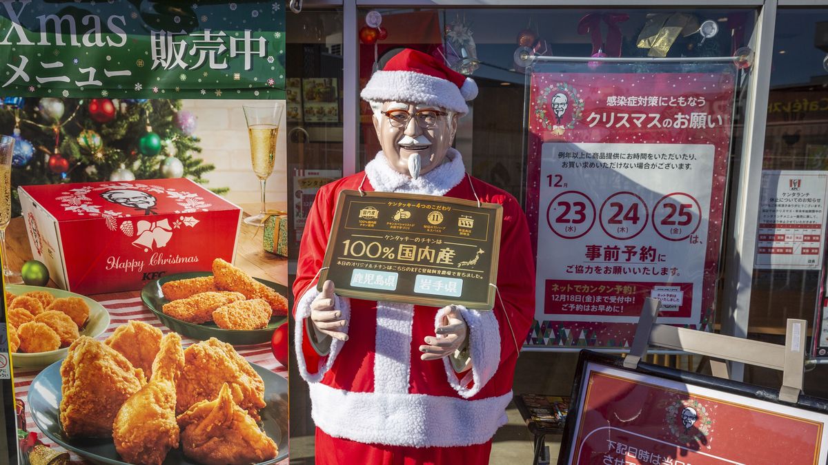 W Japonii zwyczajowo na Boże Narodzenie jada się kurczaka z KFC