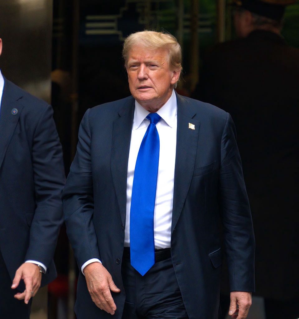 Donald Trump po opuszczeniu sądu